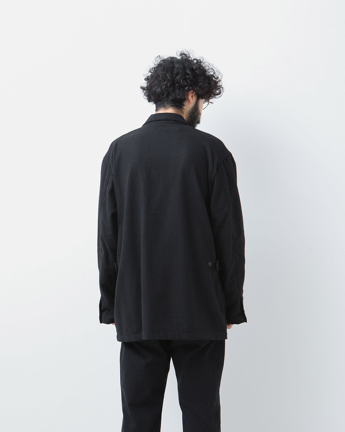 LOITER JACKET - SOLID POLY WOOL FLANNEL