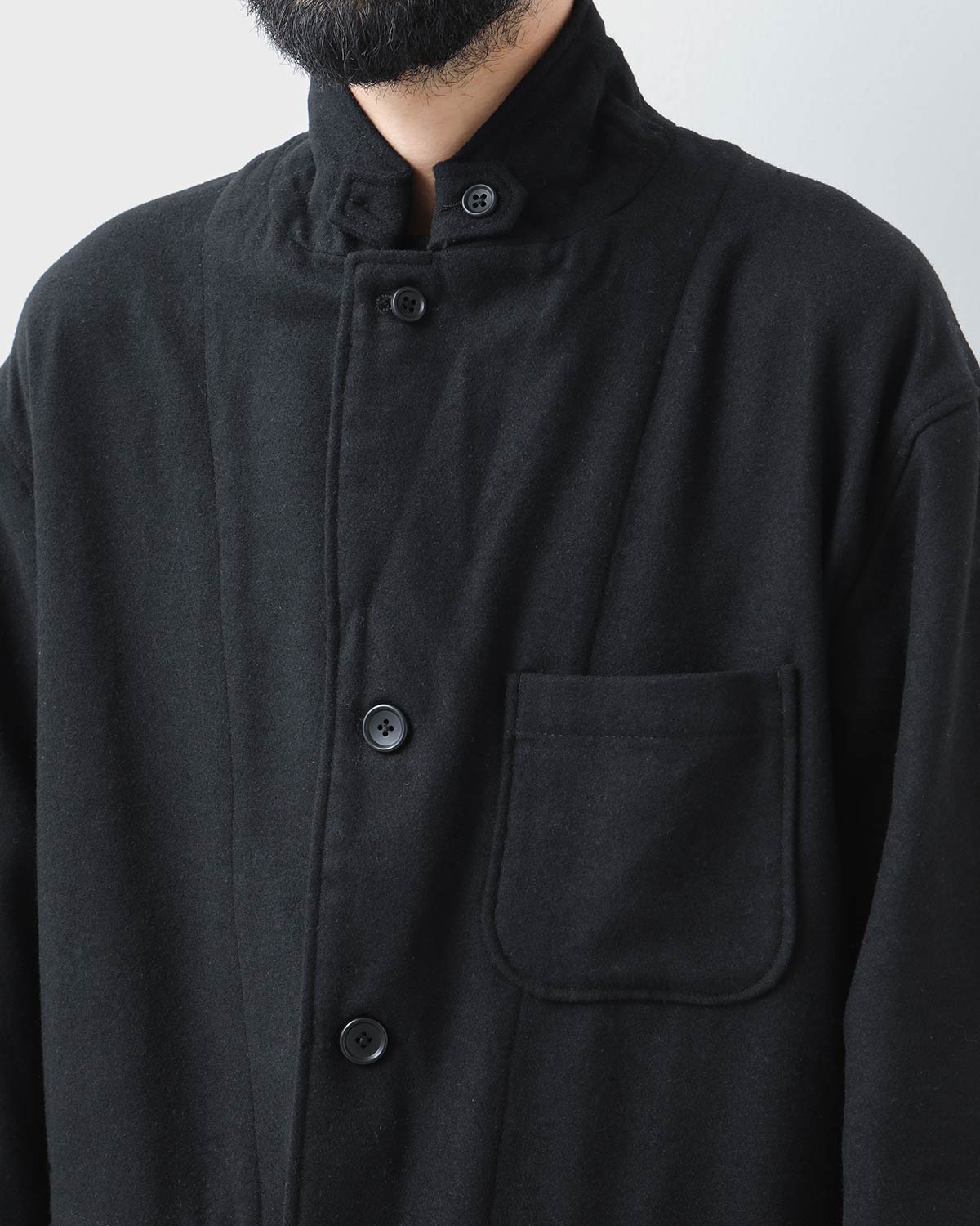 LOITER JACKET - SOLID POLY WOOL FLANNEL