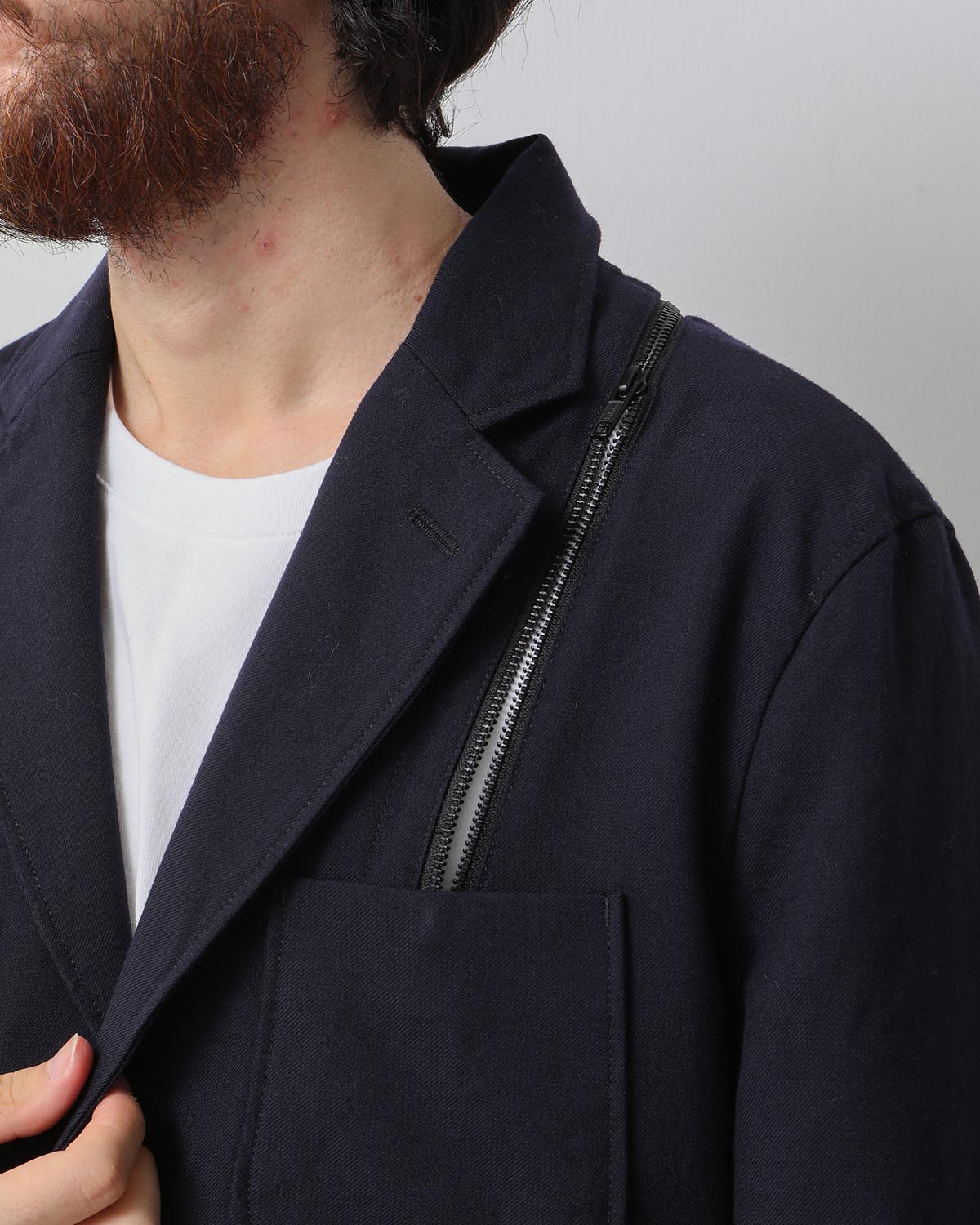 ZIP JACKET - WOOL UNIFORM SERGE