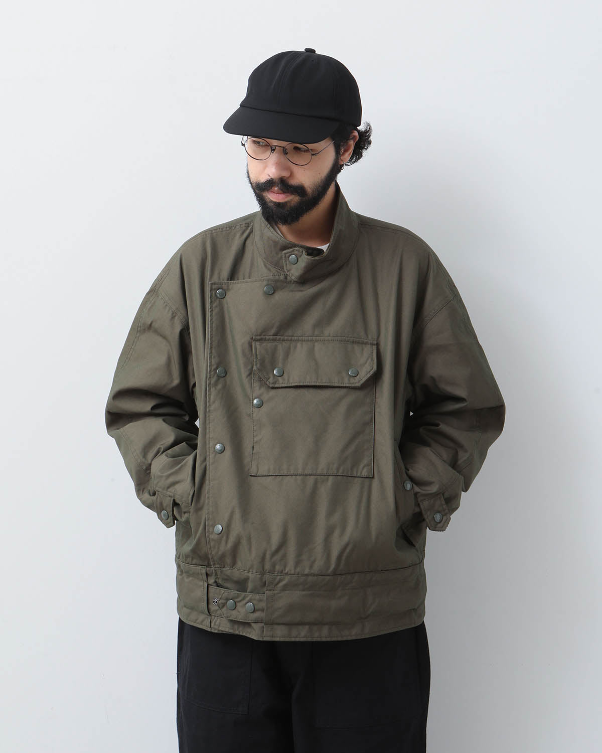 MOTO JACKET - CP WEATHER POPLIN