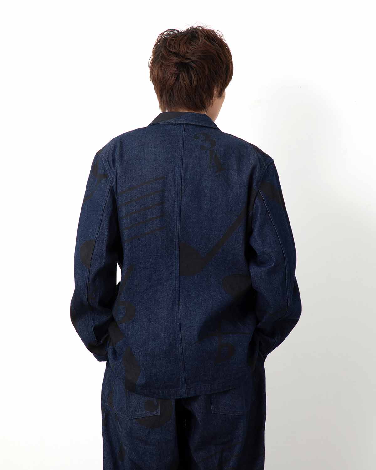 BEDFORD JACKET - MUSIC NOTE PRINT 12OZ