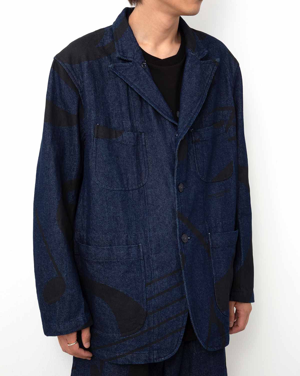 BEDFORD JACKET - MUSIC NOTE PRINT 12OZ