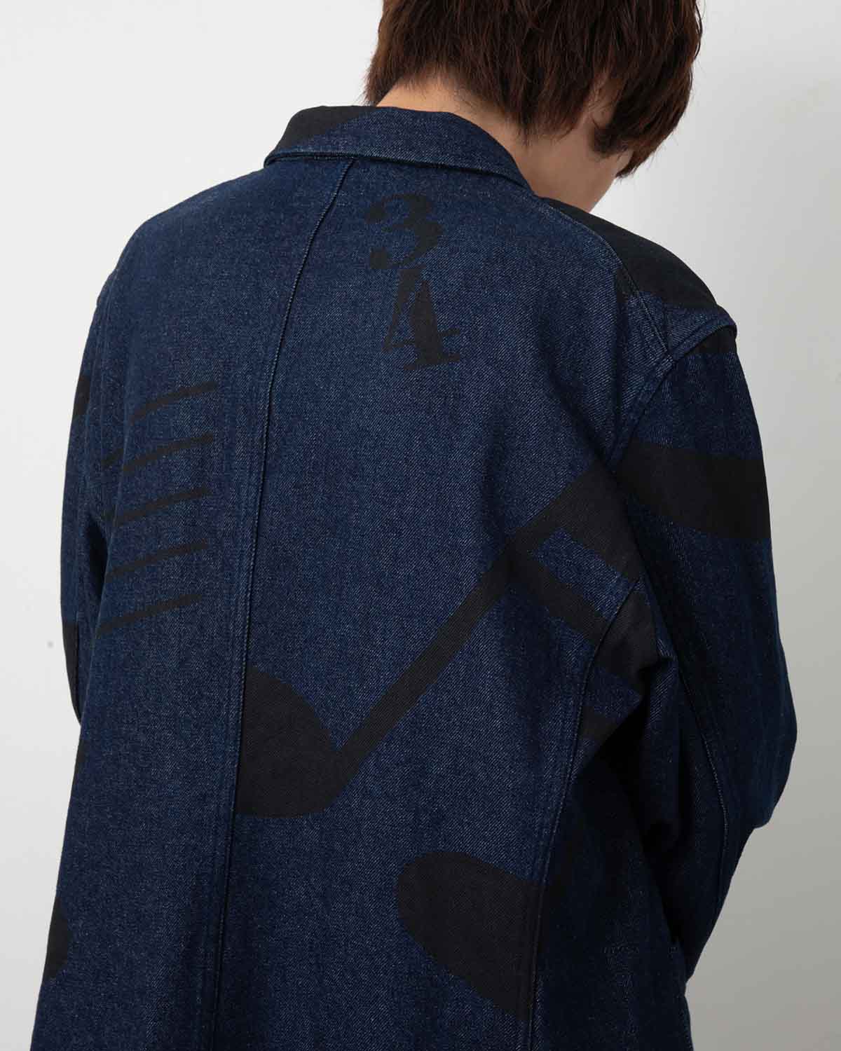 BEDFORD JACKET - MUSIC NOTE PRINT 12OZ