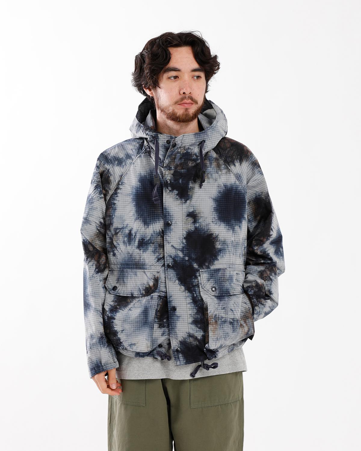 LT PARKA - NYLON TIE DYE PRINT RIPSTOP