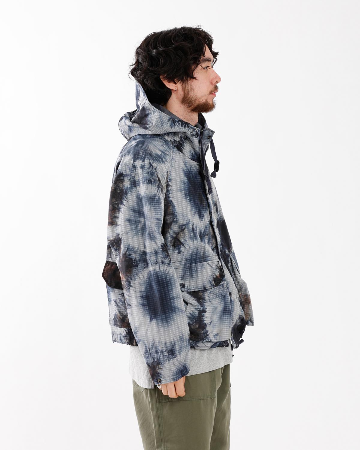 LT PARKA - NYLON TIE DYE PRINT RIPSTOP