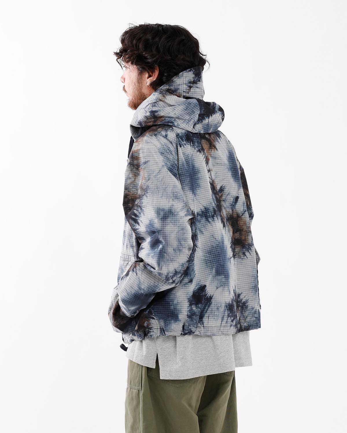 LT PARKA - NYLON TIE DYE PRINT RIPSTOP