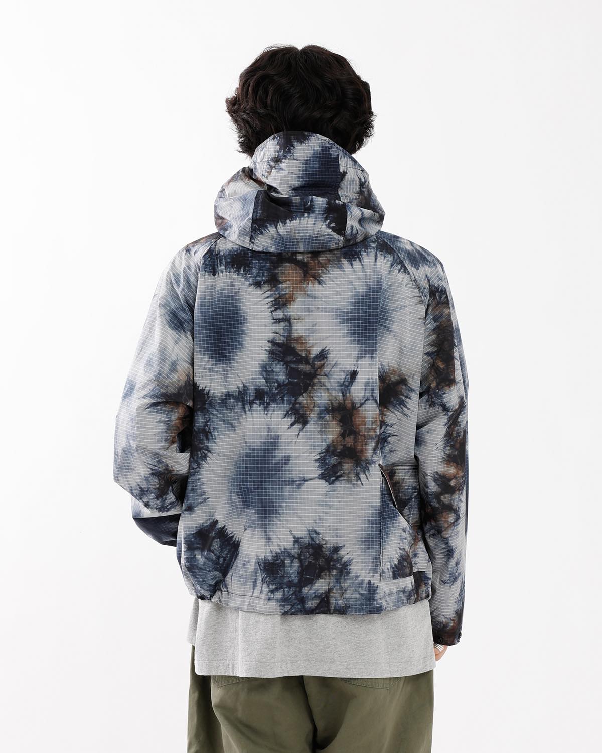 LT PARKA - NYLON TIE DYE PRINT RIPSTOP