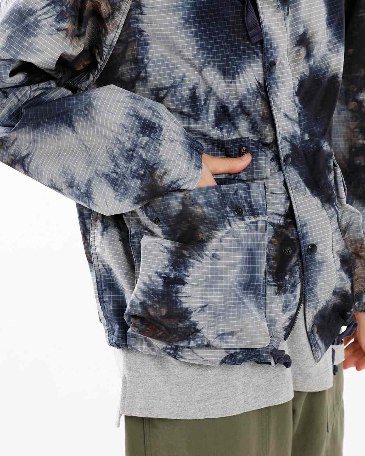 LT PARKA - NYLON TIE DYE PRINT RIPSTOP