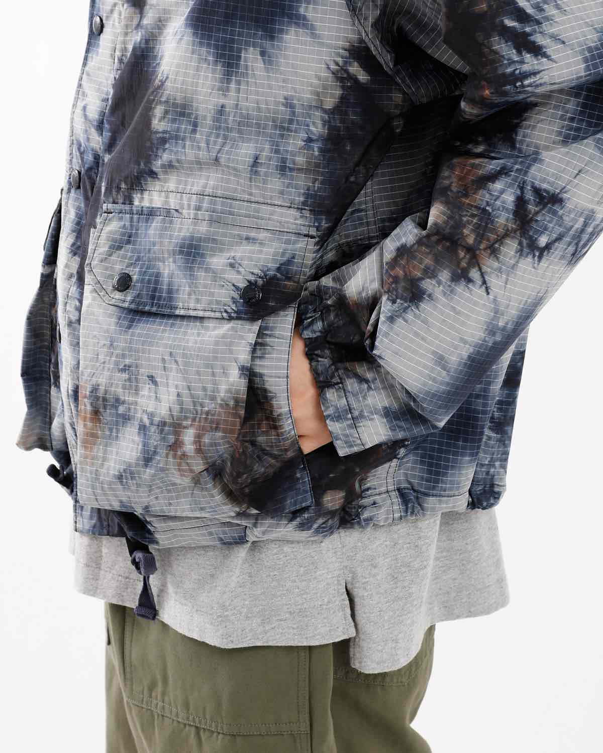 LT PARKA - NYLON TIE DYE PRINT RIPSTOP