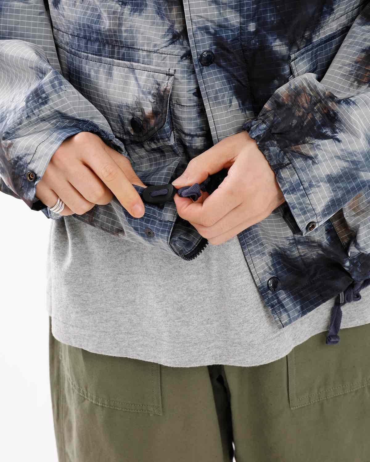 LT PARKA - NYLON TIE DYE PRINT RIPSTOP