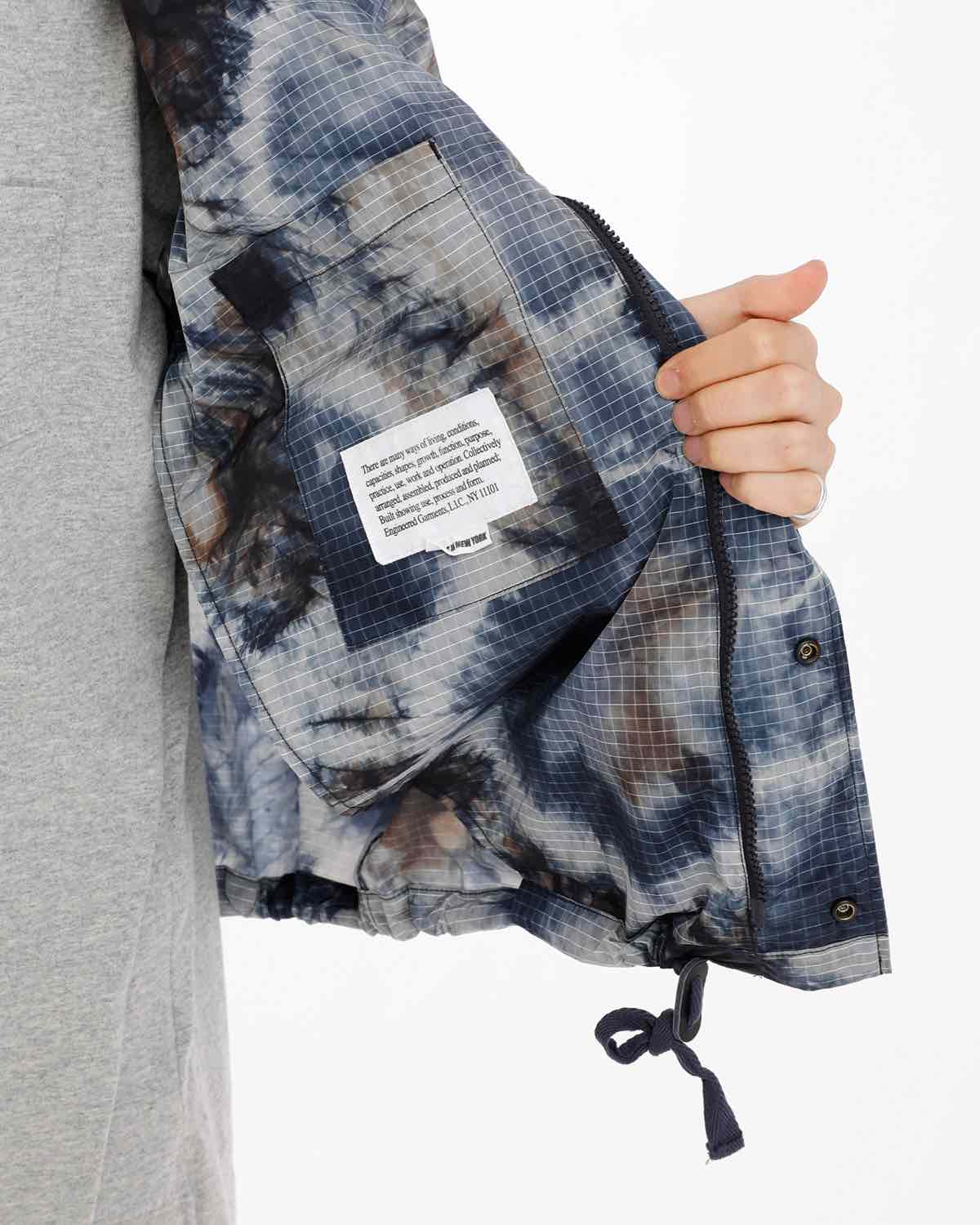 LT PARKA - NYLON TIE DYE PRINT RIPSTOP
