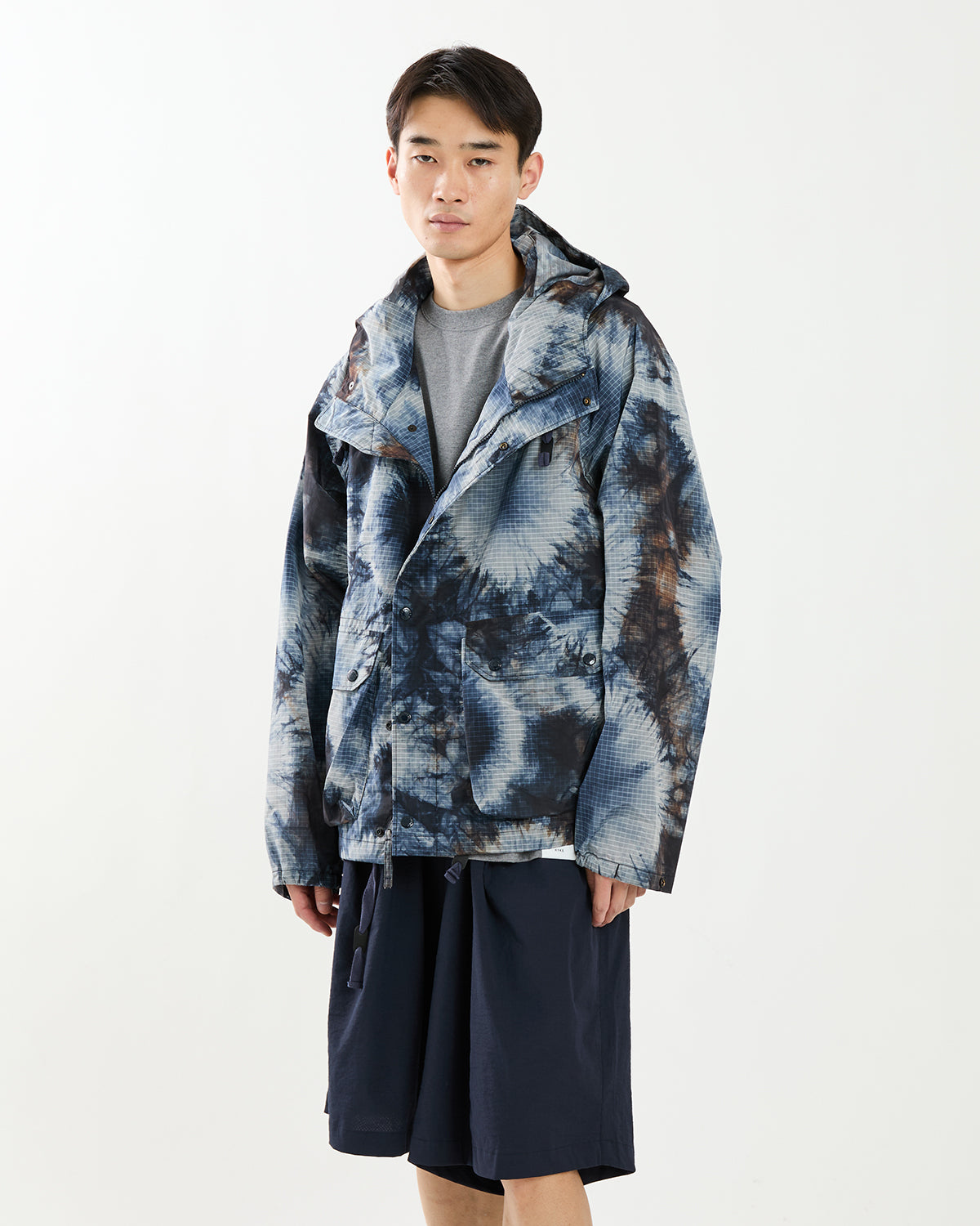 LT PARKA - NYLON TIE DYE PRINT RIPSTOP