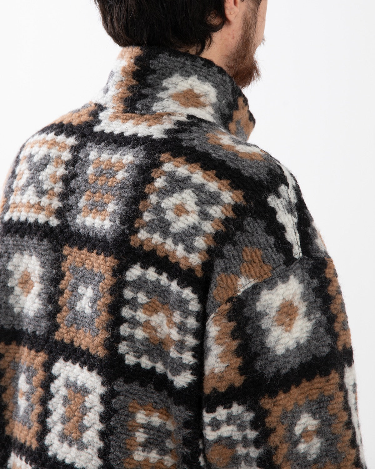 ZIP MOCK NECK - WOOL POLY CHENILLE
