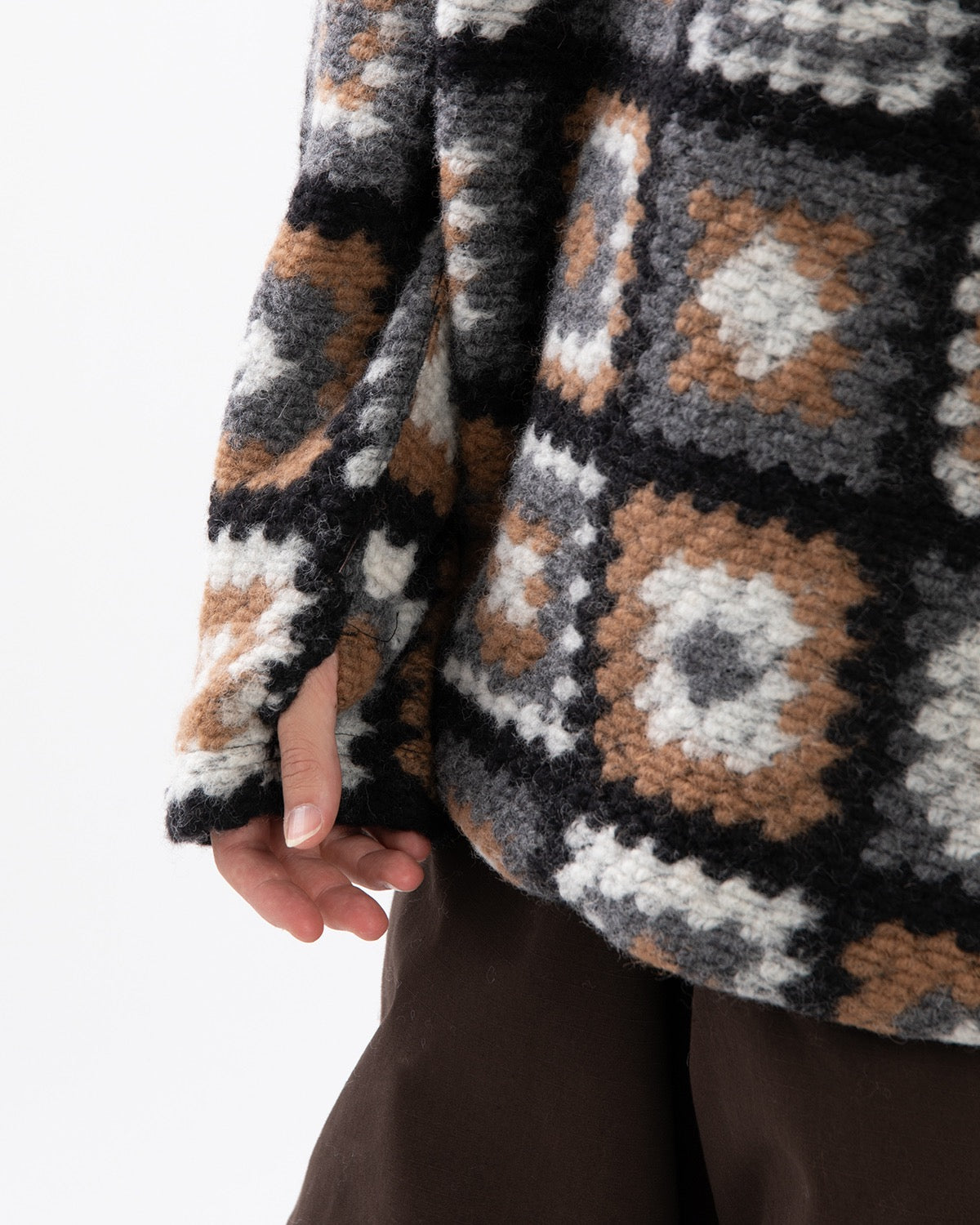 ZIP MOCK NECK - WOOL POLY CHENILLE