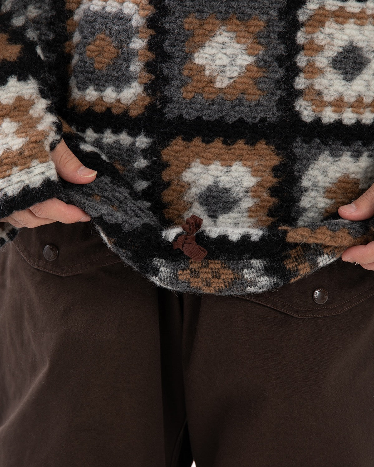 ZIP MOCK NECK - WOOL POLY CHENILLE