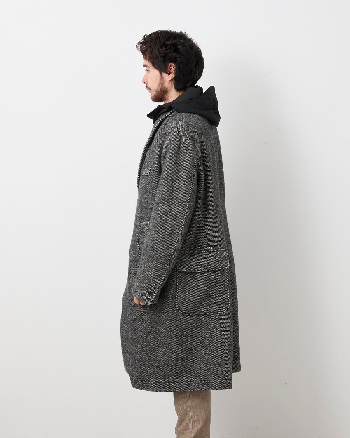 CHESTER COAT - WOOL SHAGGY  TWILL