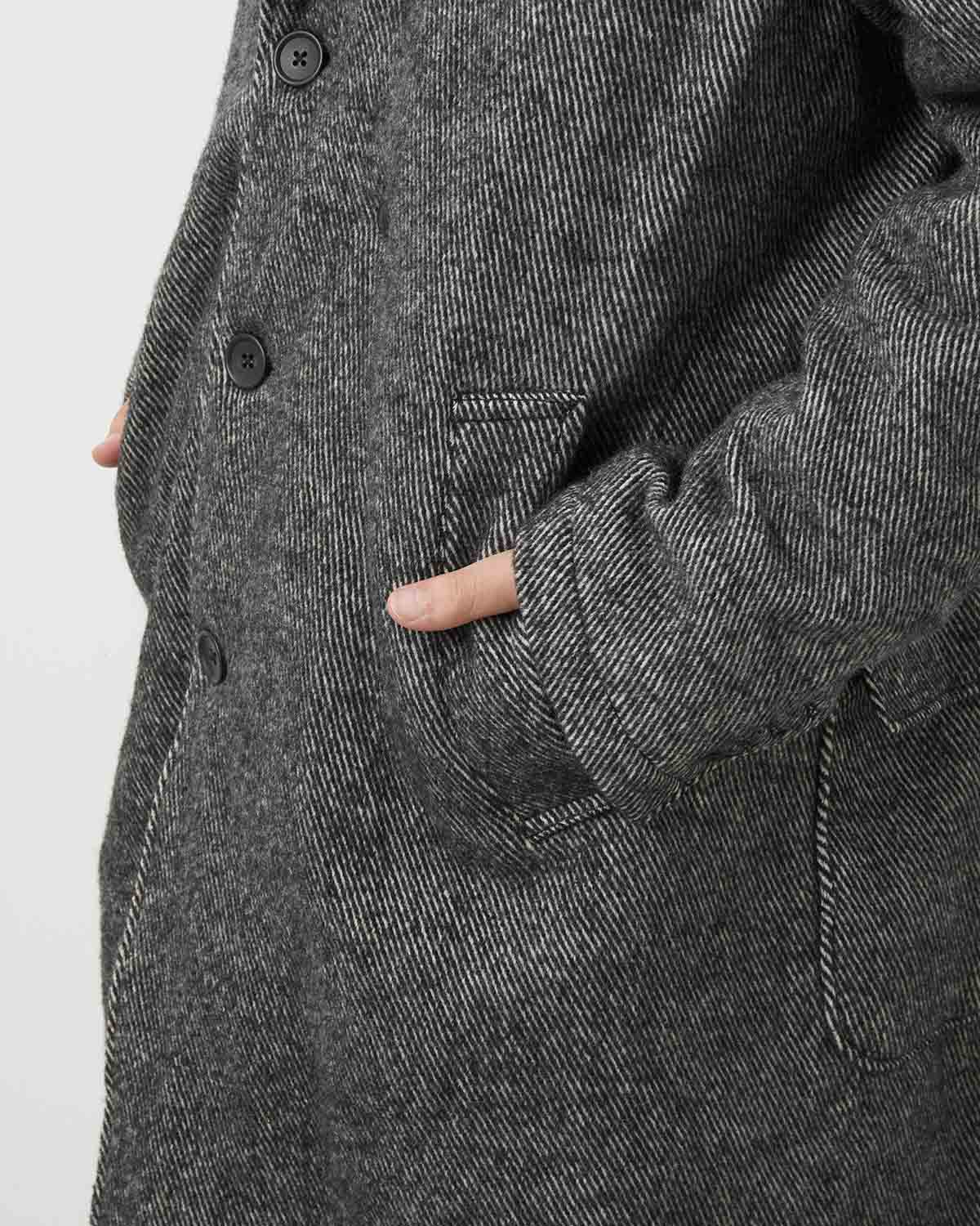CHESTER COAT - WOOL SHAGGY  TWILL
