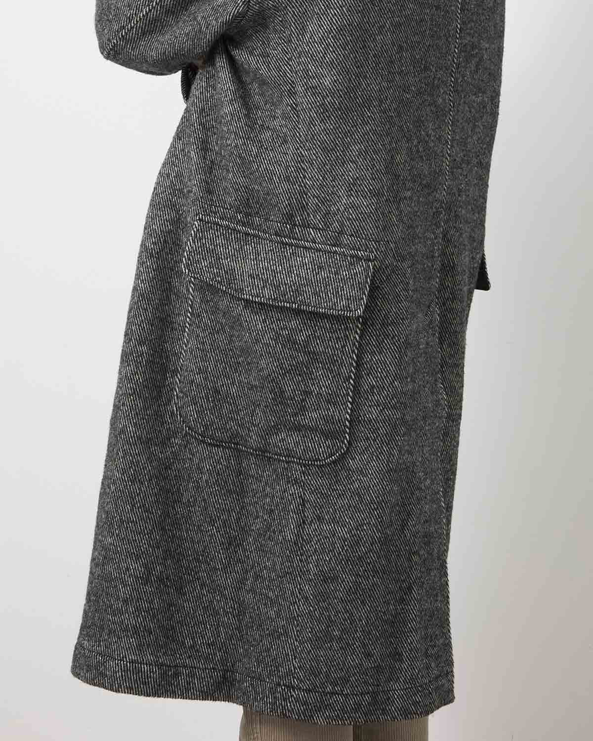 CHESTER COAT - WOOL SHAGGY  TWILL