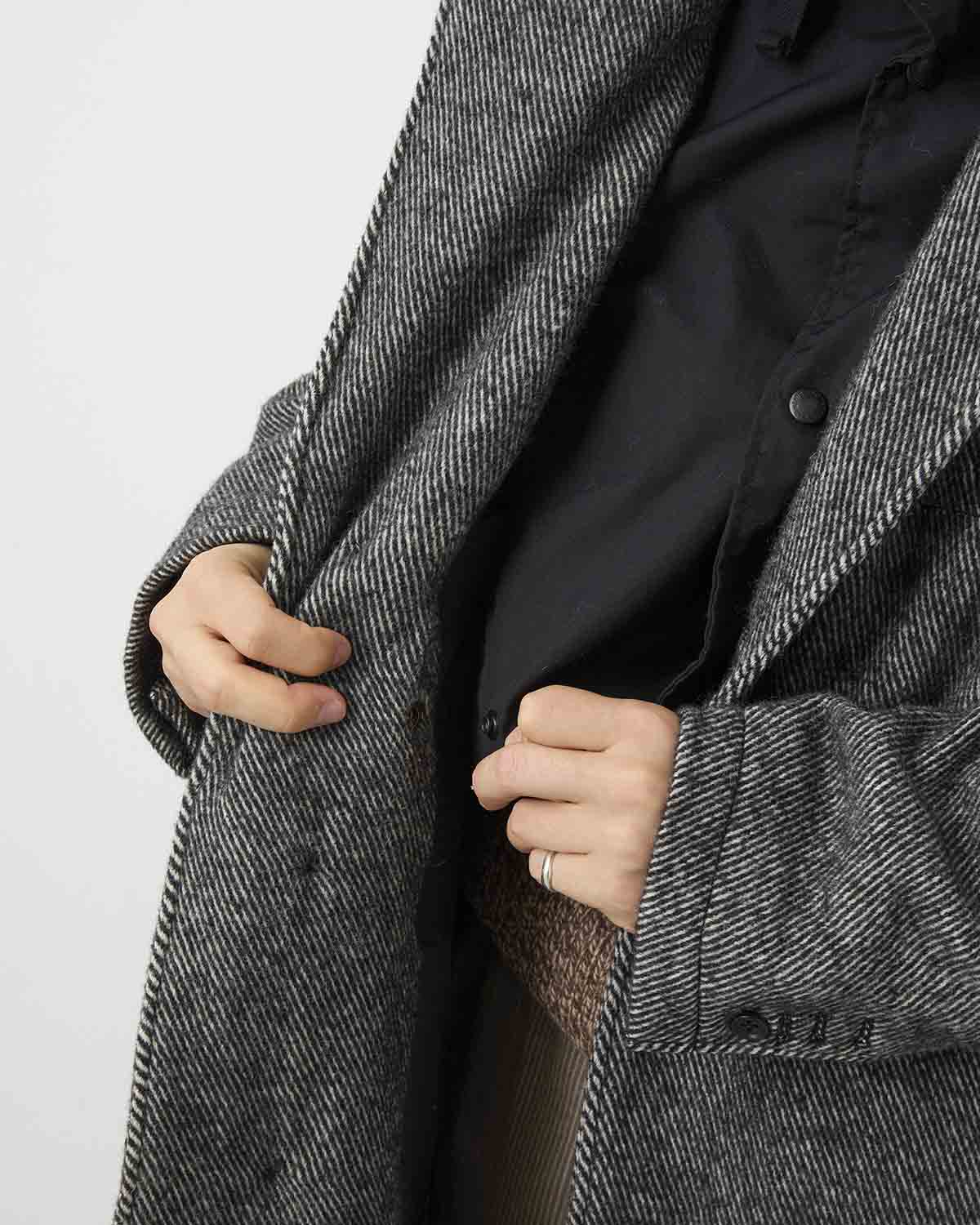 CHESTER COAT - WOOL SHAGGY  TWILL