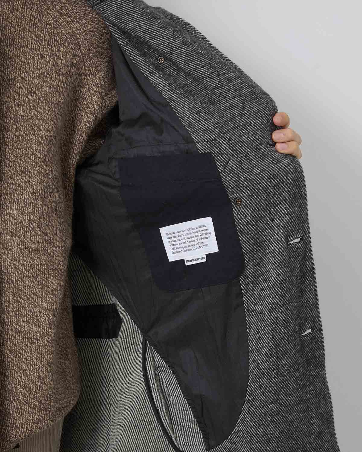 CHESTER COAT - WOOL SHAGGY  TWILL