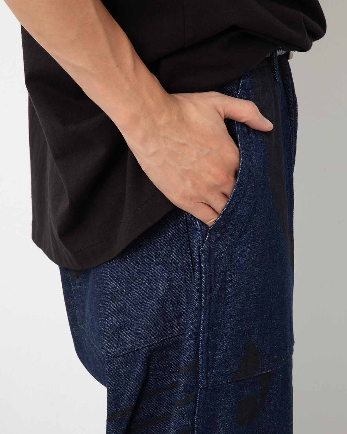 FATIGUE PANT - MUSIC NOTE PRINT 12OZ