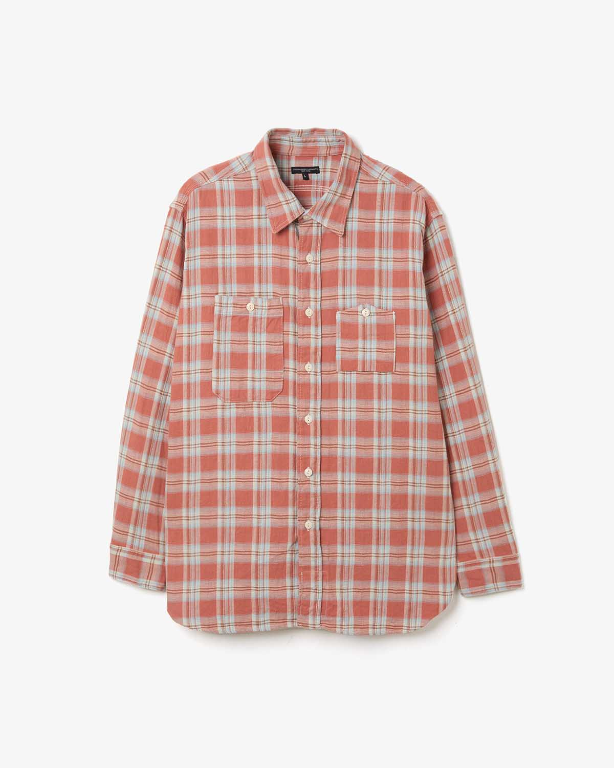 WORK SHIRT - COTTON PLAID JACQUARD
