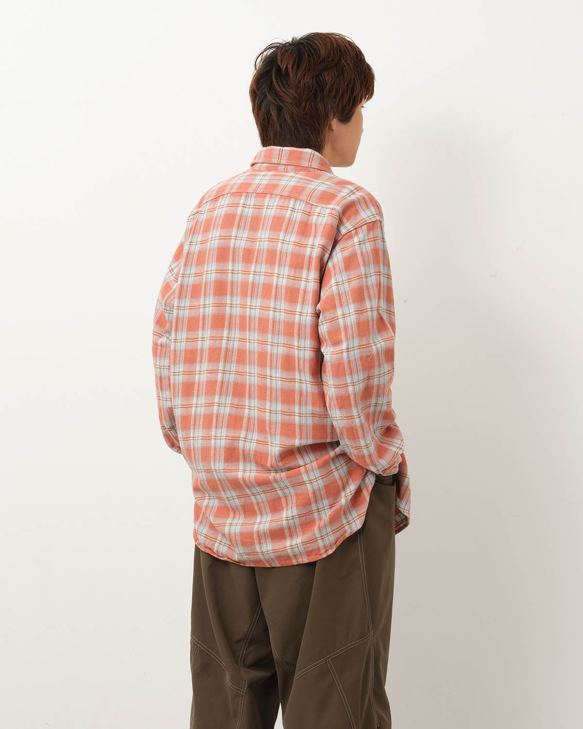 WORK SHIRT - COTTON PLAID JACQUARD