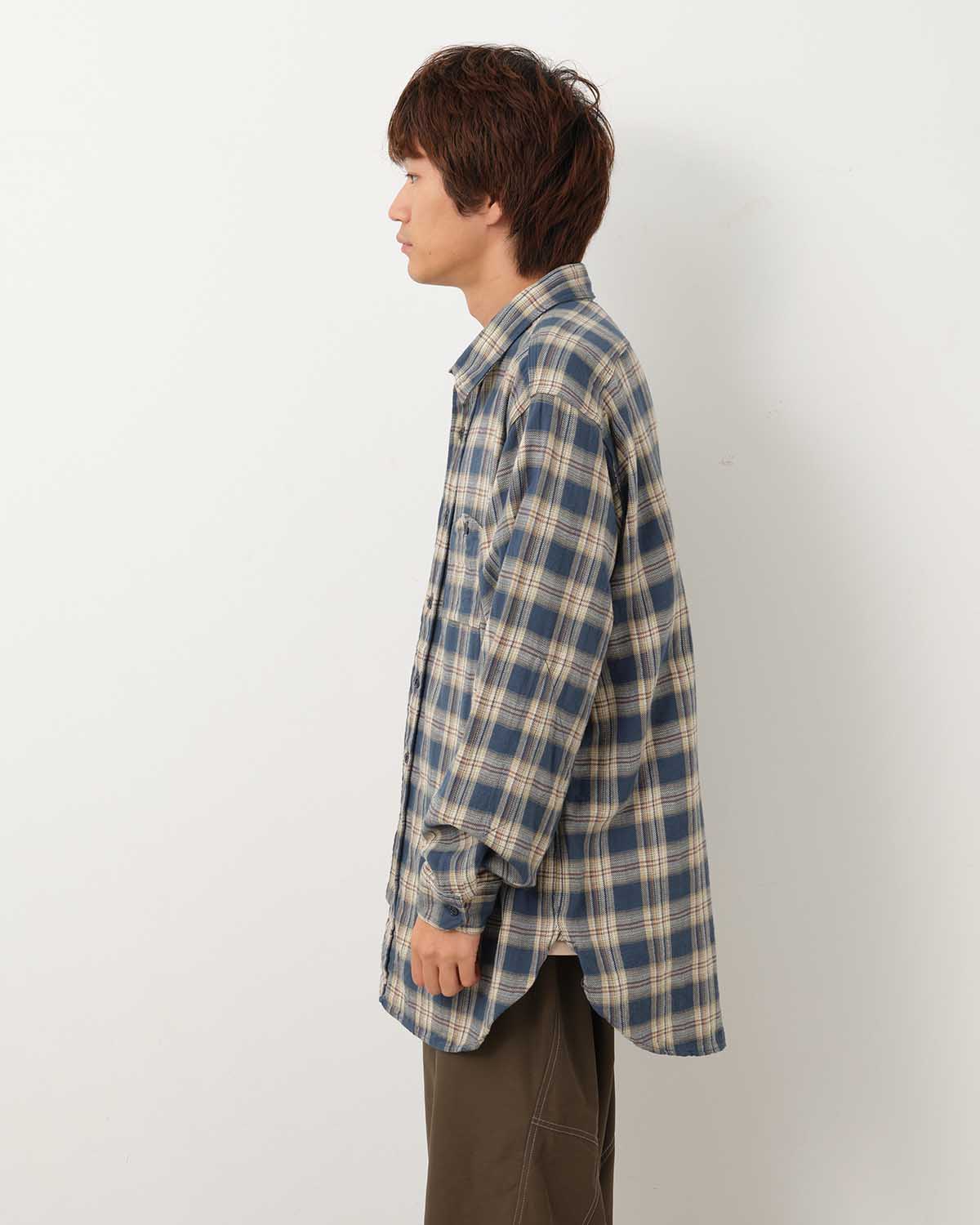 WORK SHIRT - COTTON PLAID JACQUARD