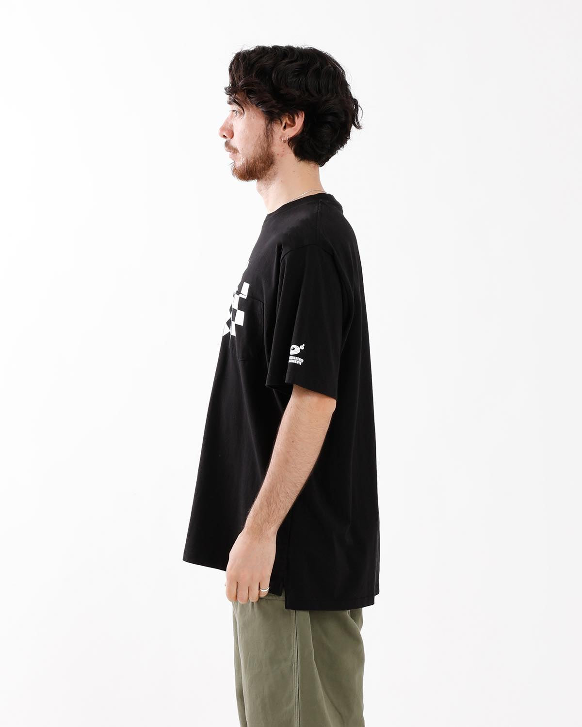 PRINTED CROSS CREW NECK T-SHIRT