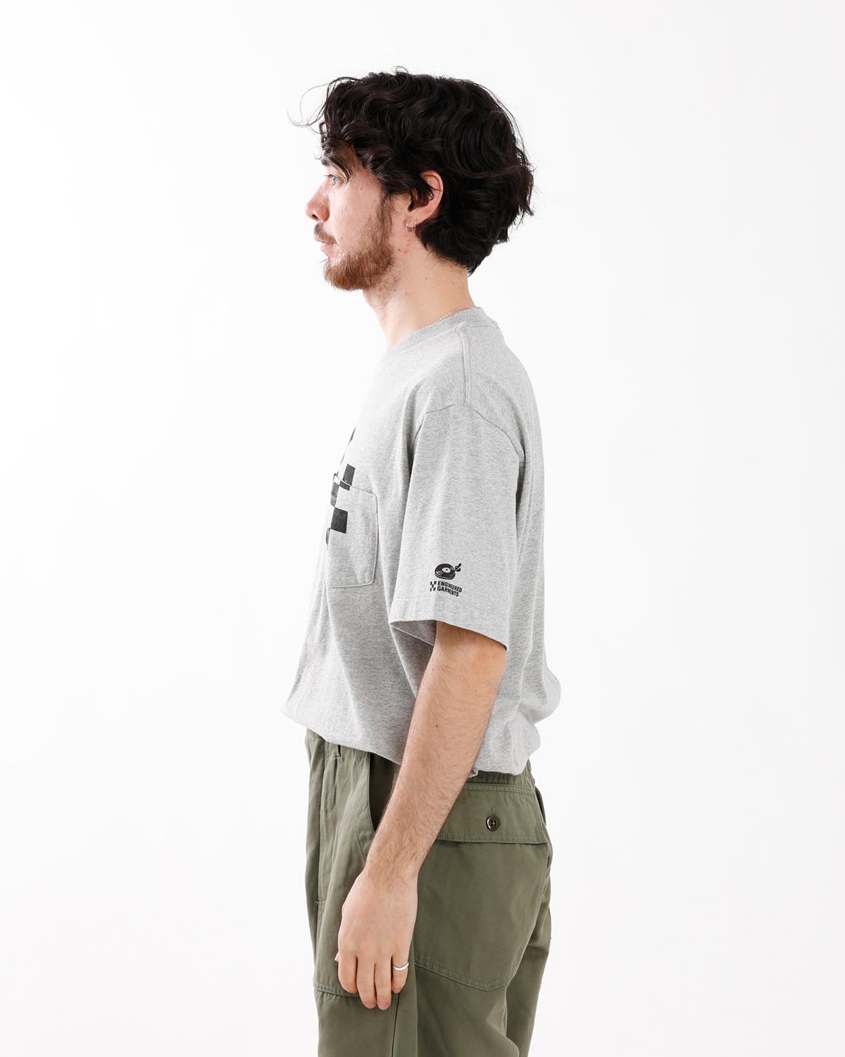 PRINTED CROSS CREW NECK T-SHIRT