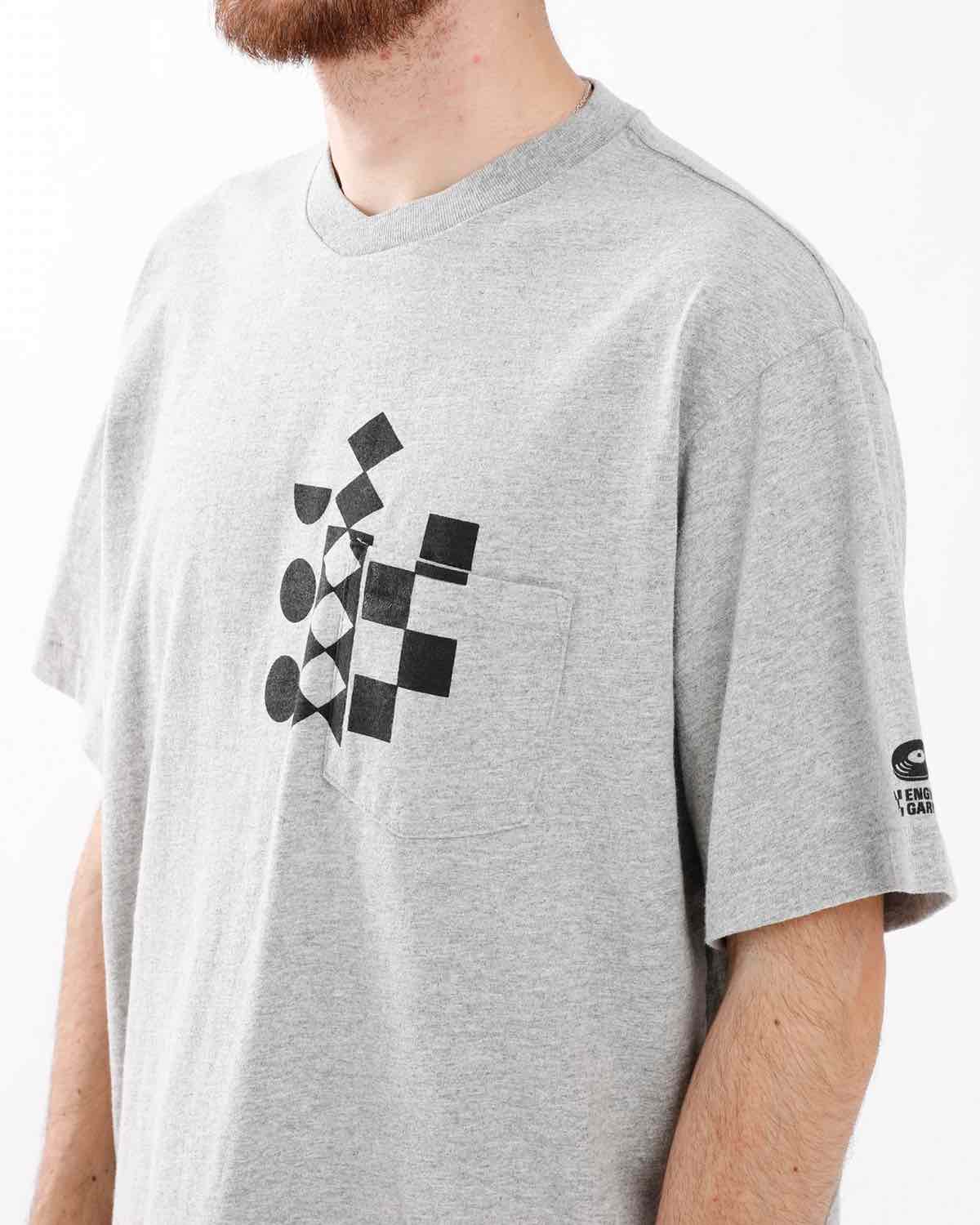 PRINTED CROSS CREW NECK T-SHIRT