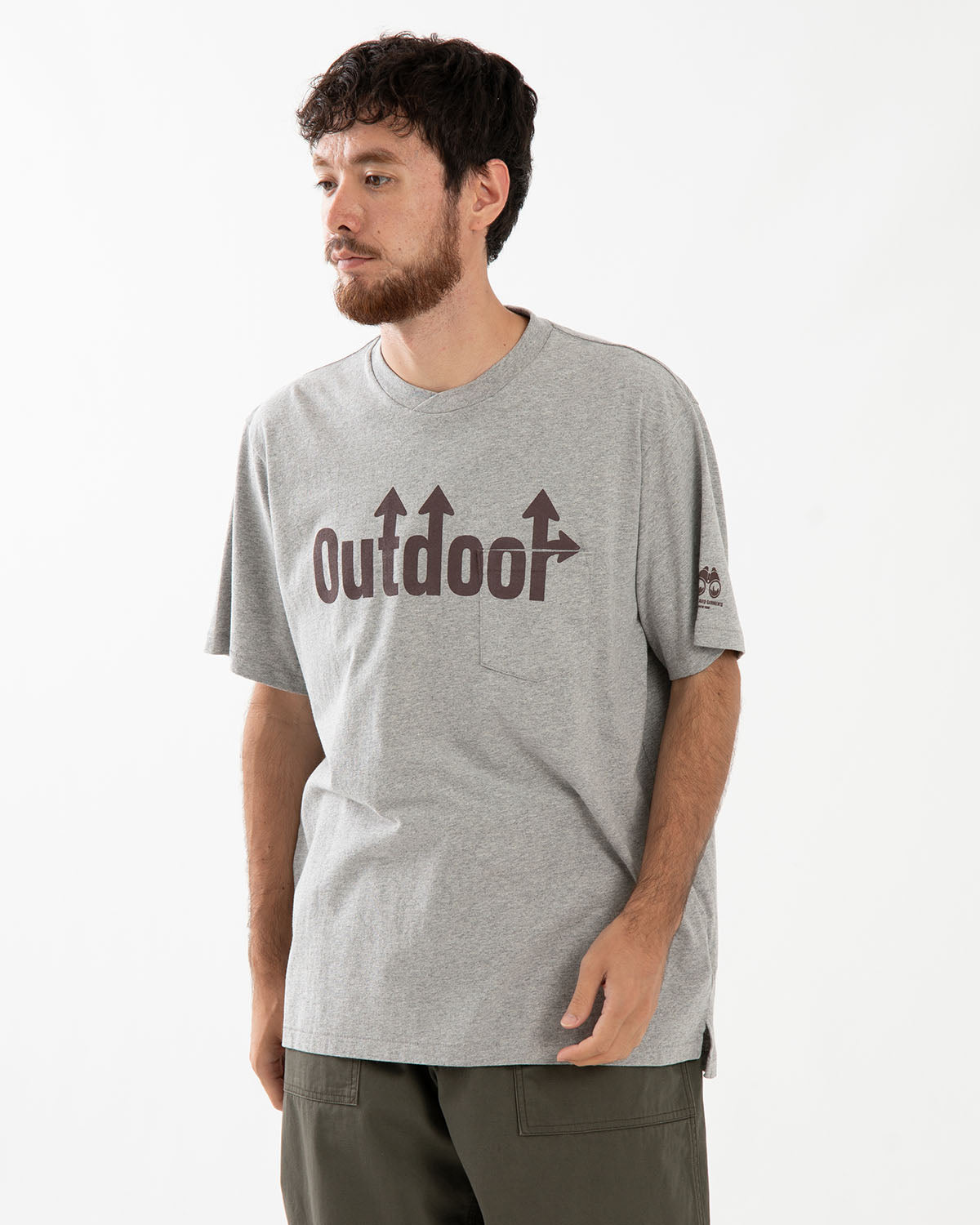 PRINTED CROSS CREW NECK T-SHIRT