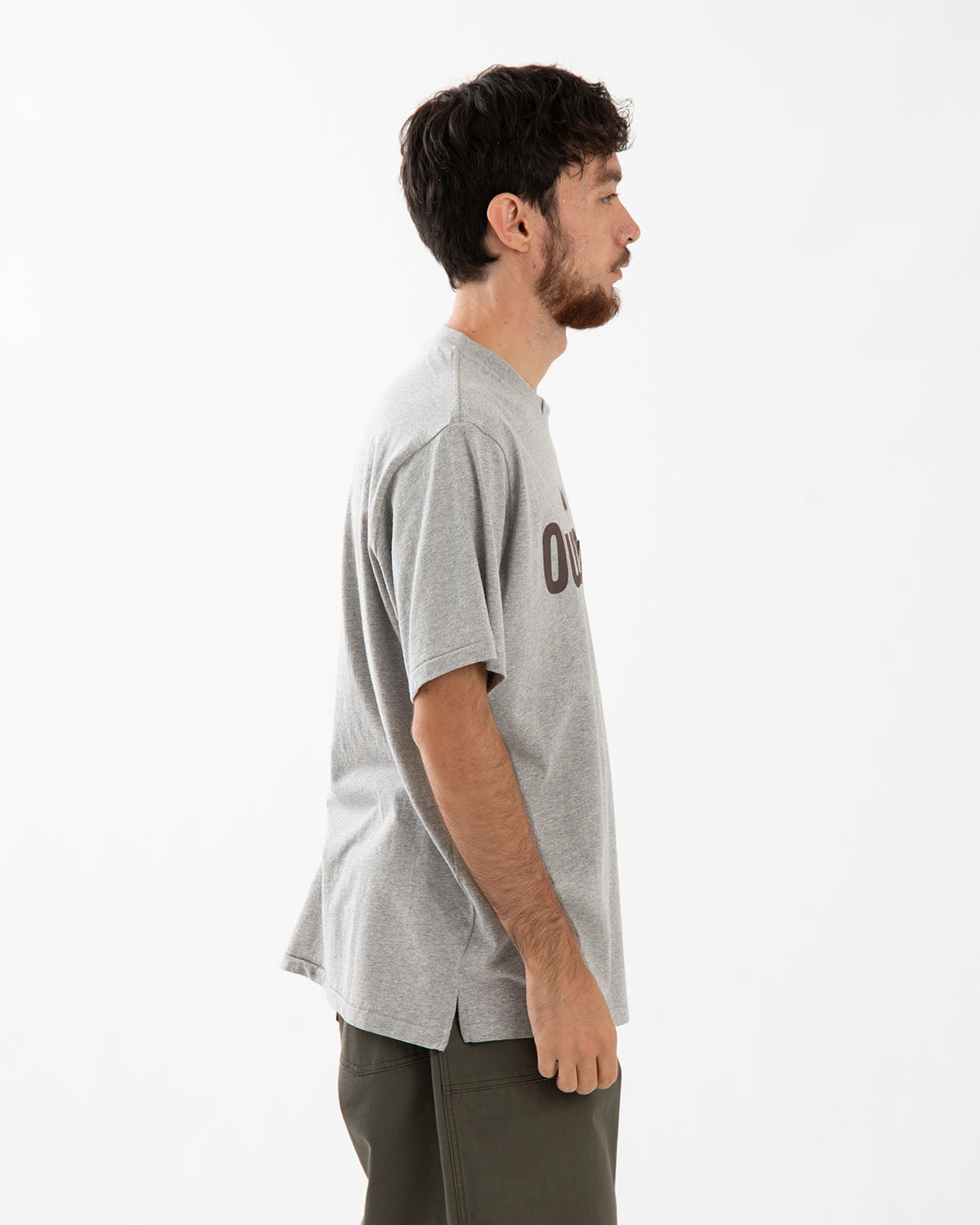 PRINTED CROSS CREW NECK T-SHIRT