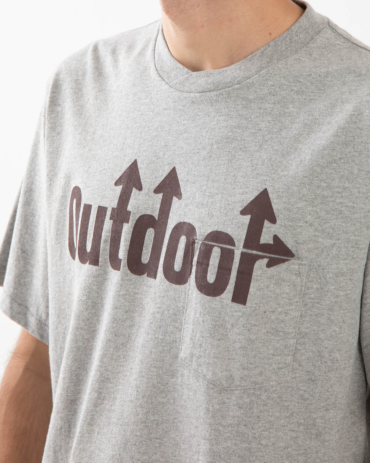 PRINTED CROSS CREW NECK T-SHIRT