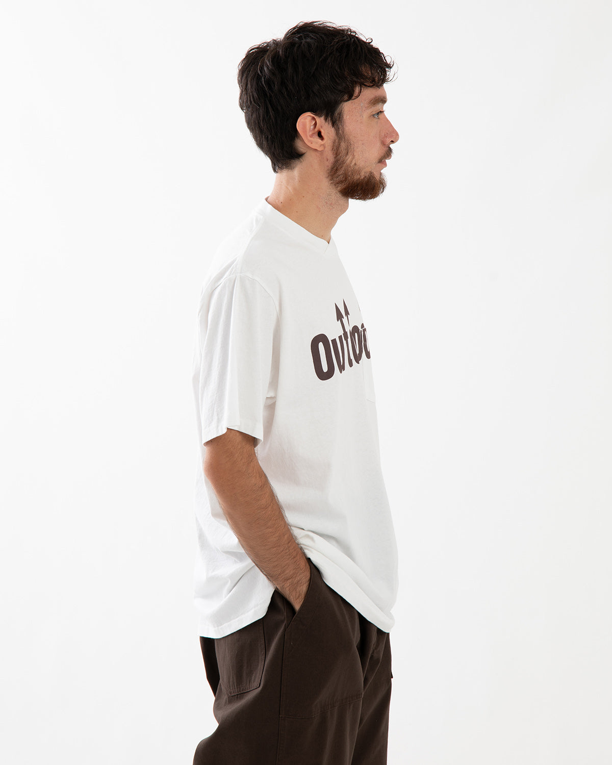 PRINTED CROSS CREW NECK T-SHIRT