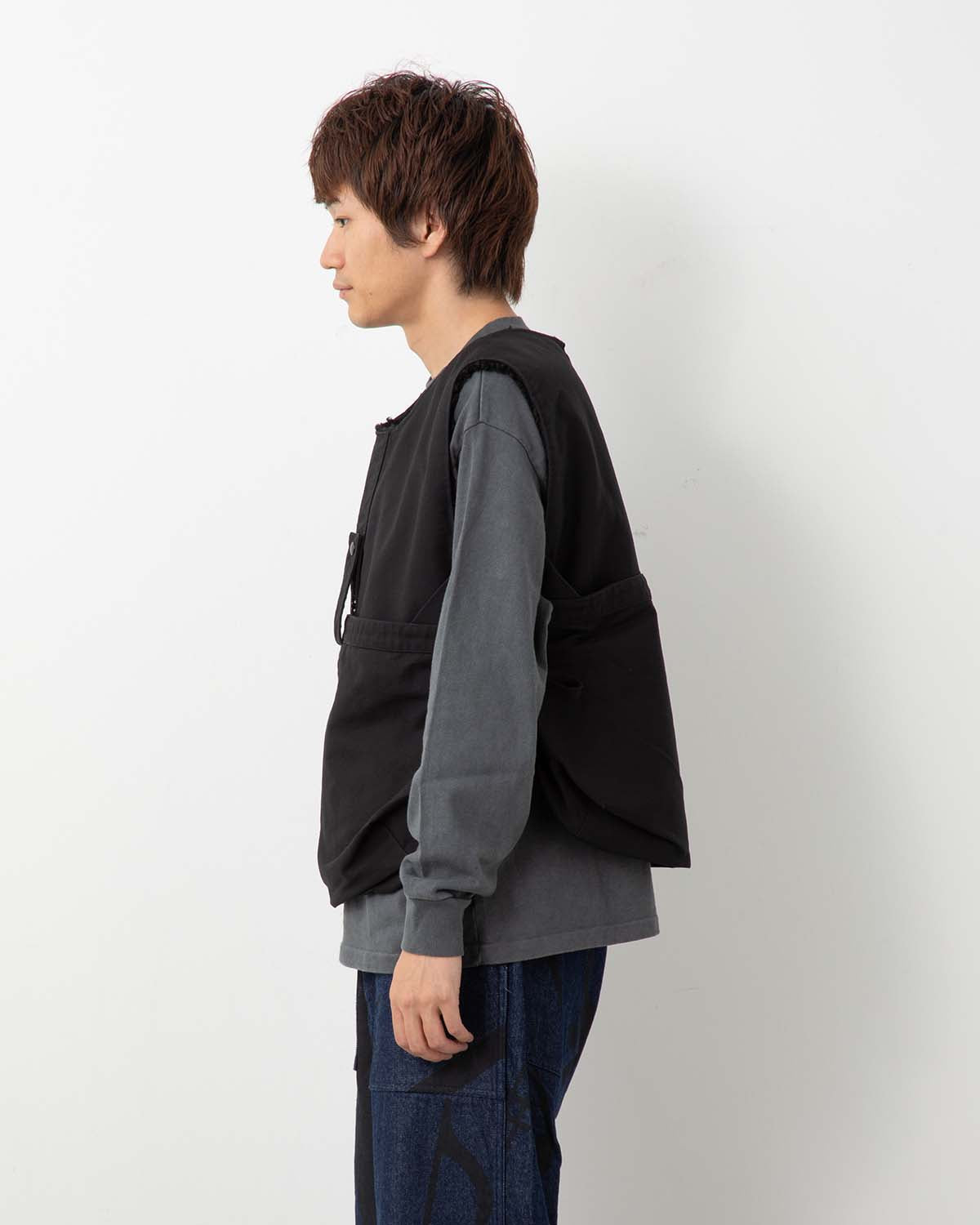 NEWSBOY VEST - COTTON DOUBLE CLOTH