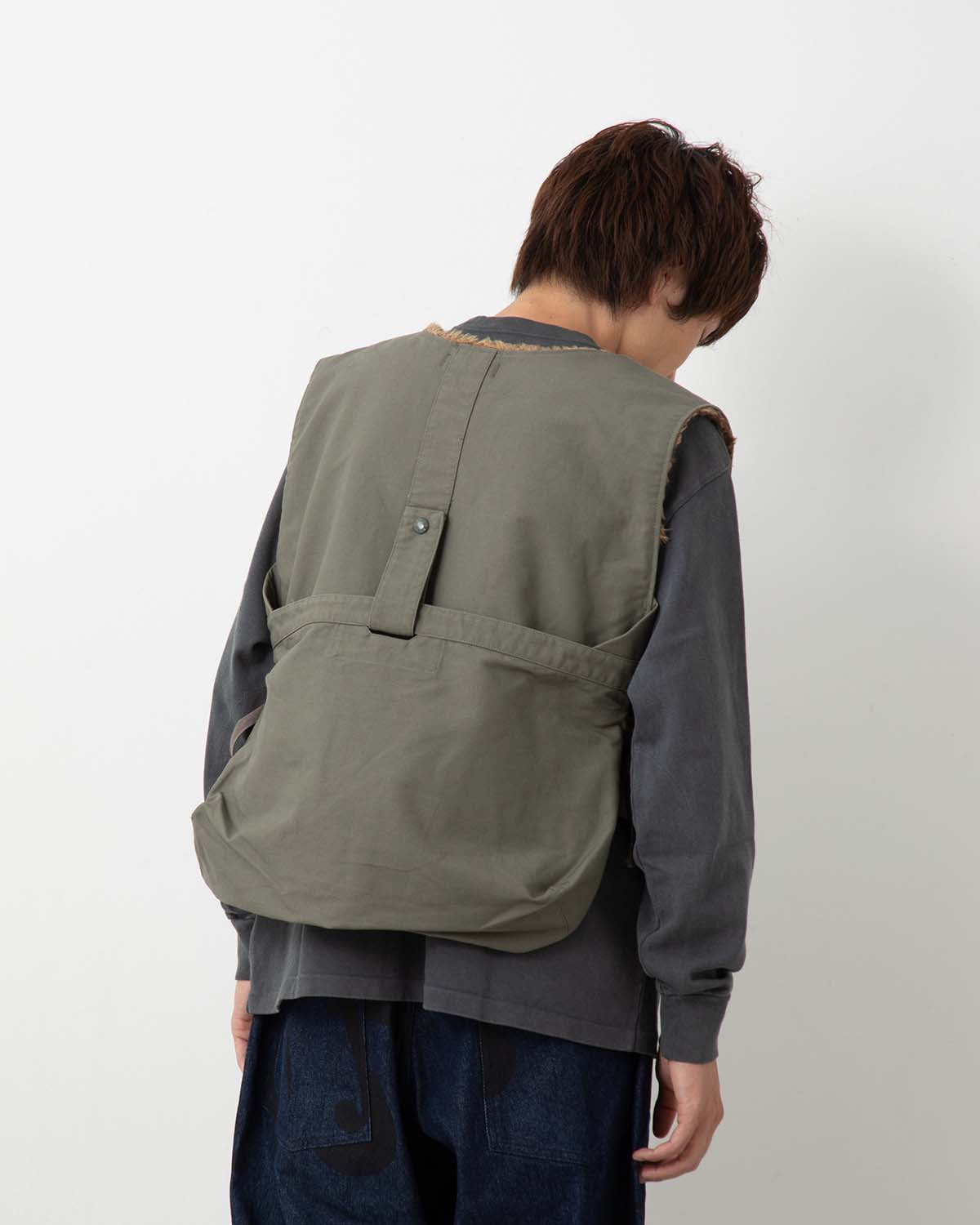NEWSBOY VEST - COTTON DOUBLE CLOTH