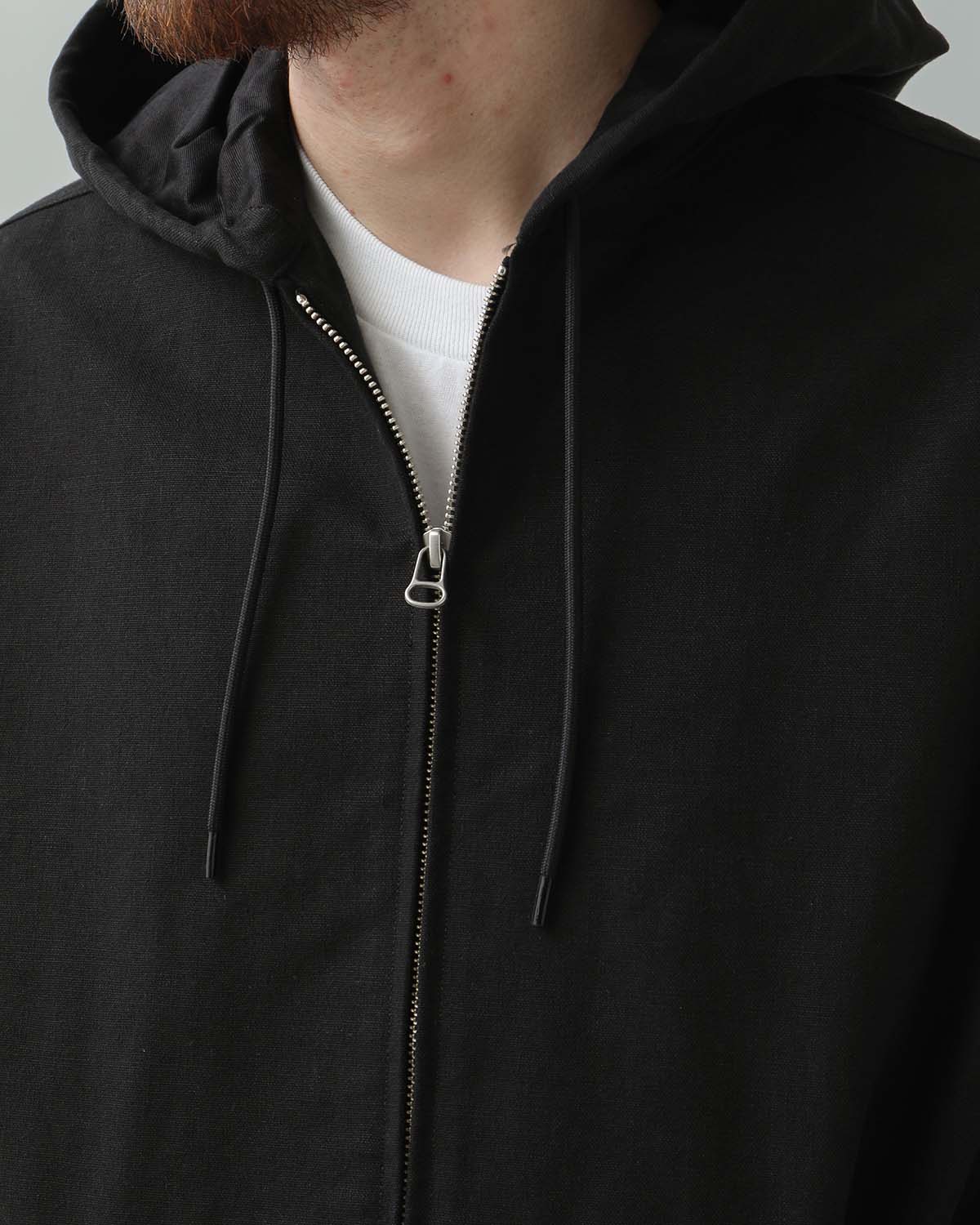 COTTON NIDOM HOODED ZIP BLOUSON