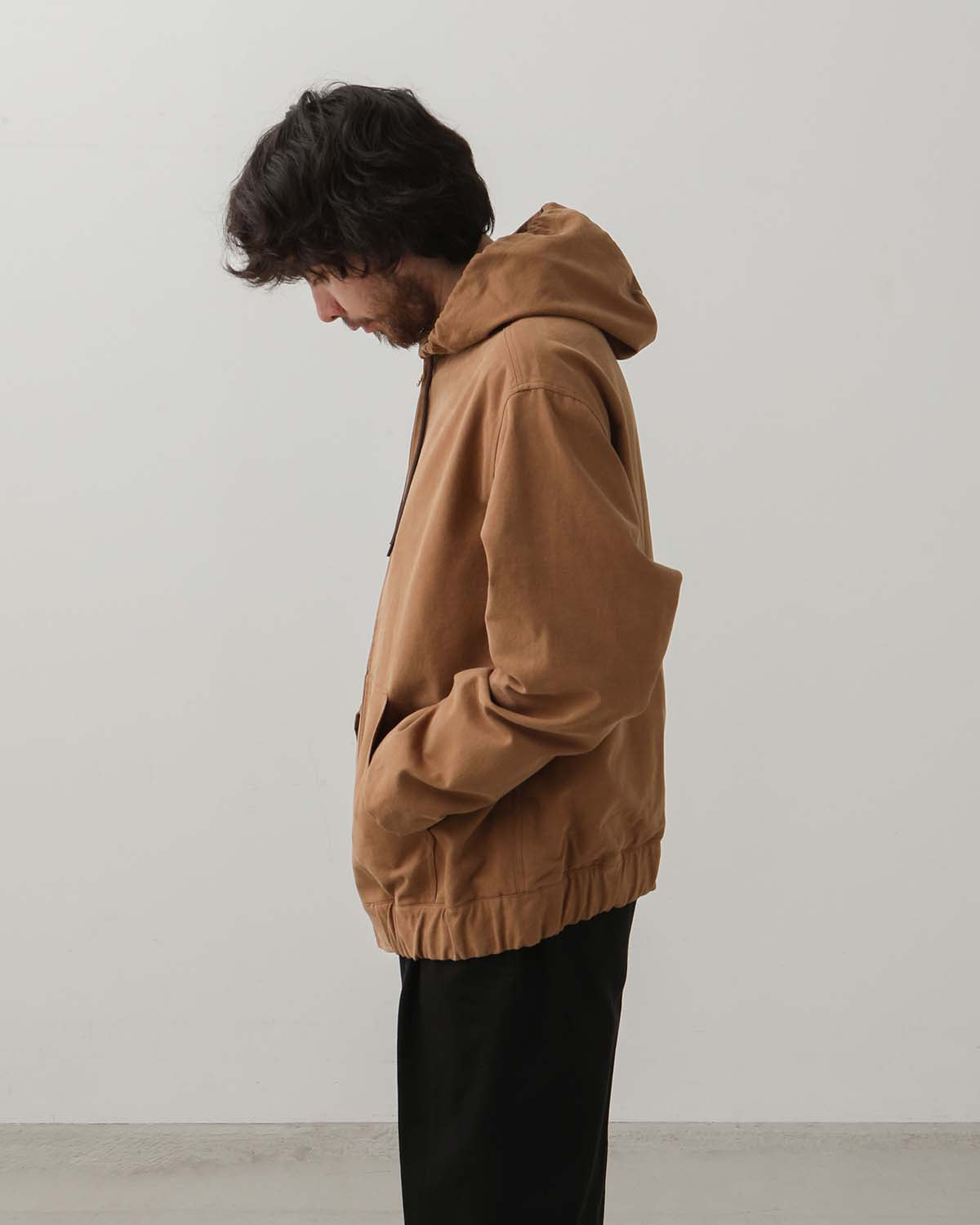 COTTON NIDOM HOODED ZIP BLOUSON