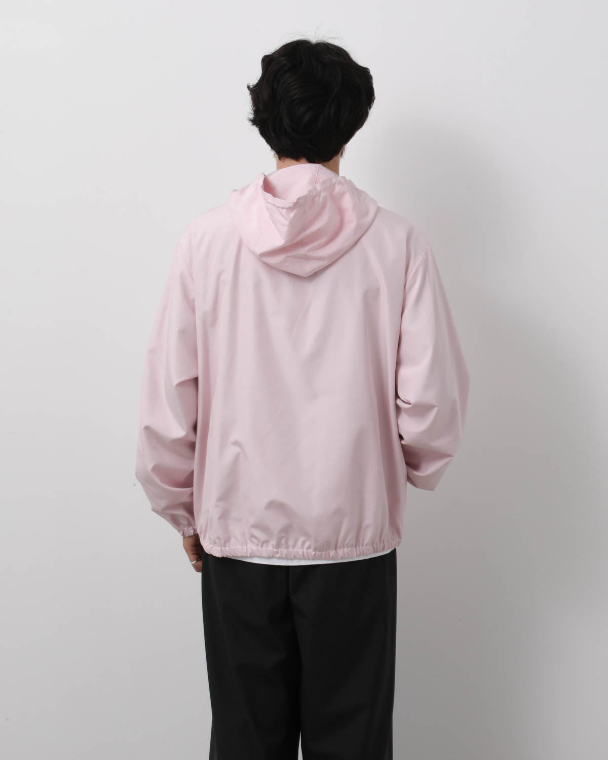 SILK HOODED ZIP BLOUSON