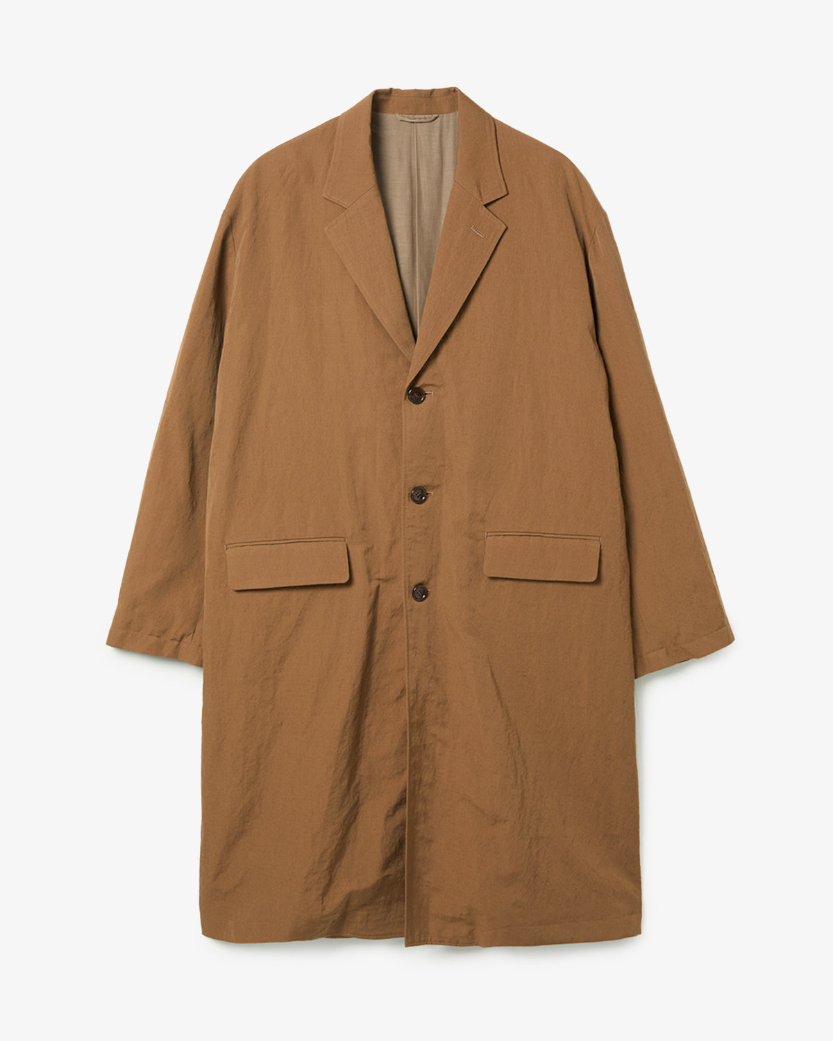 WOOL LINEN CHESTER COAT