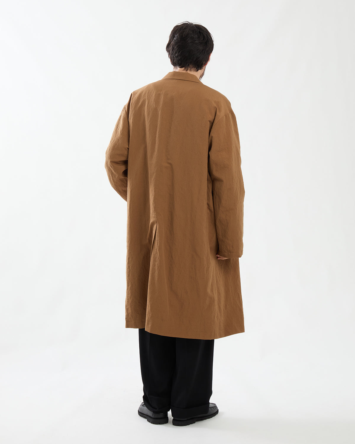 WOOL LINEN CHESTER COAT