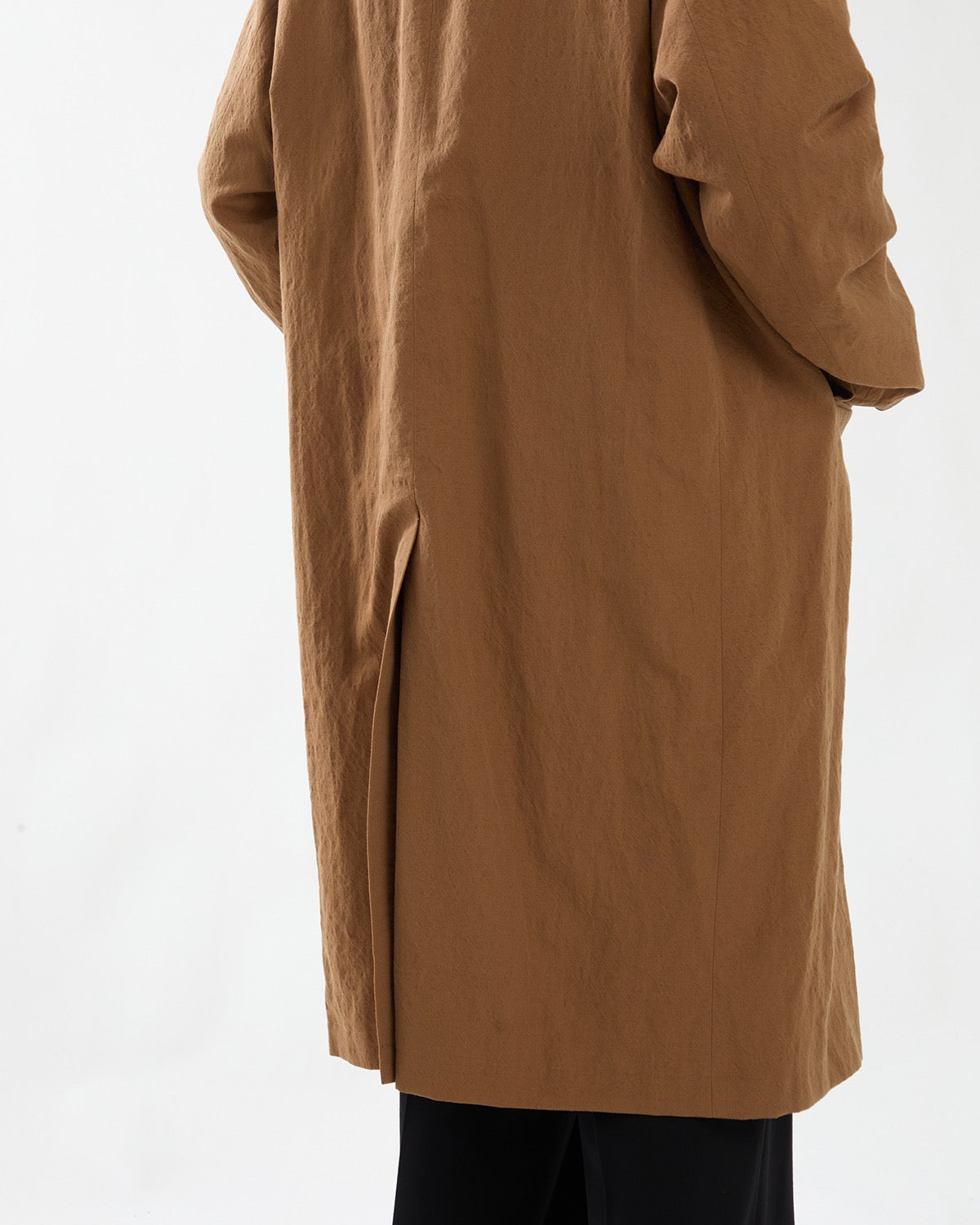 WOOL LINEN CHESTER COAT