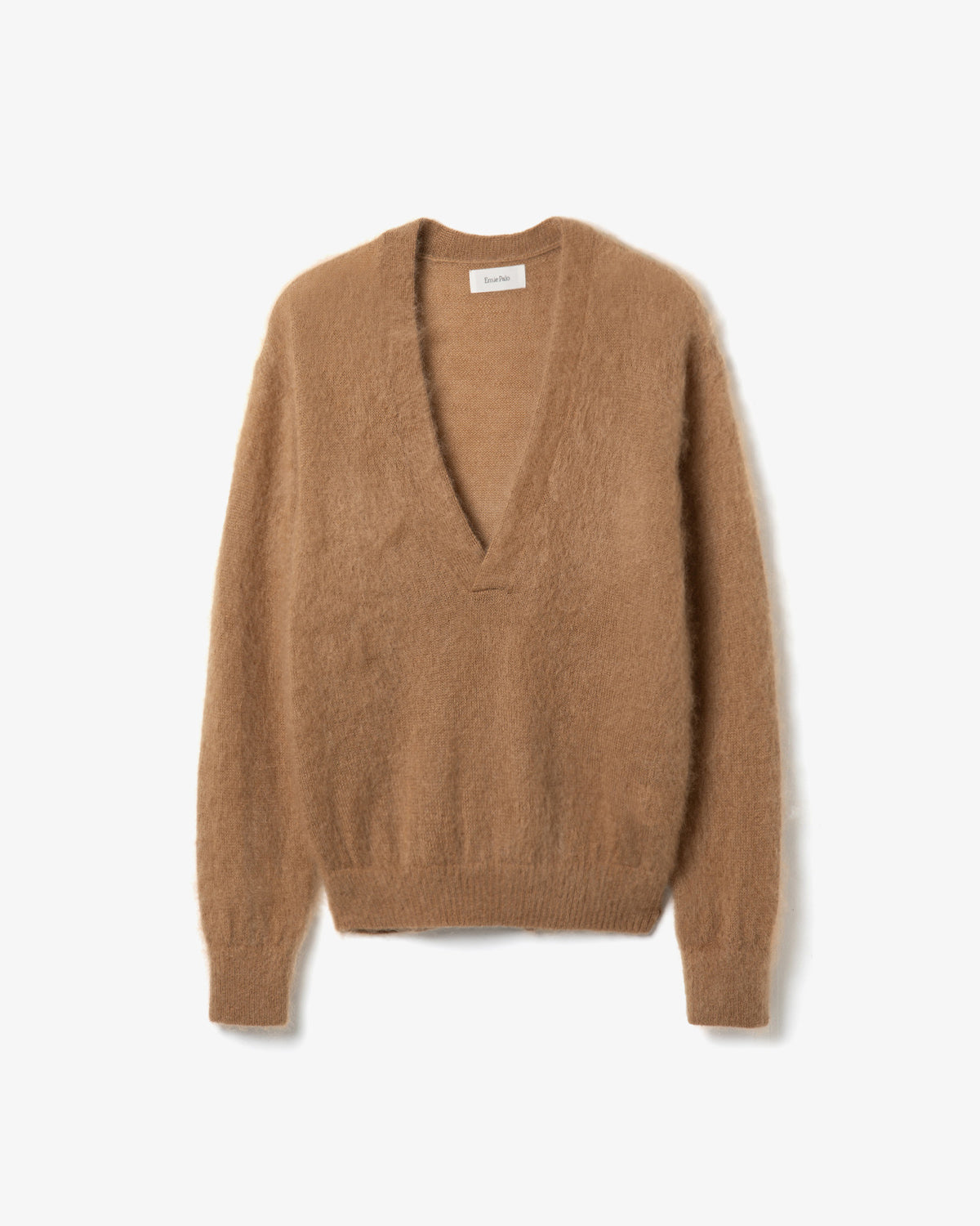 SILK KID MOHAIR V-NECK P/O