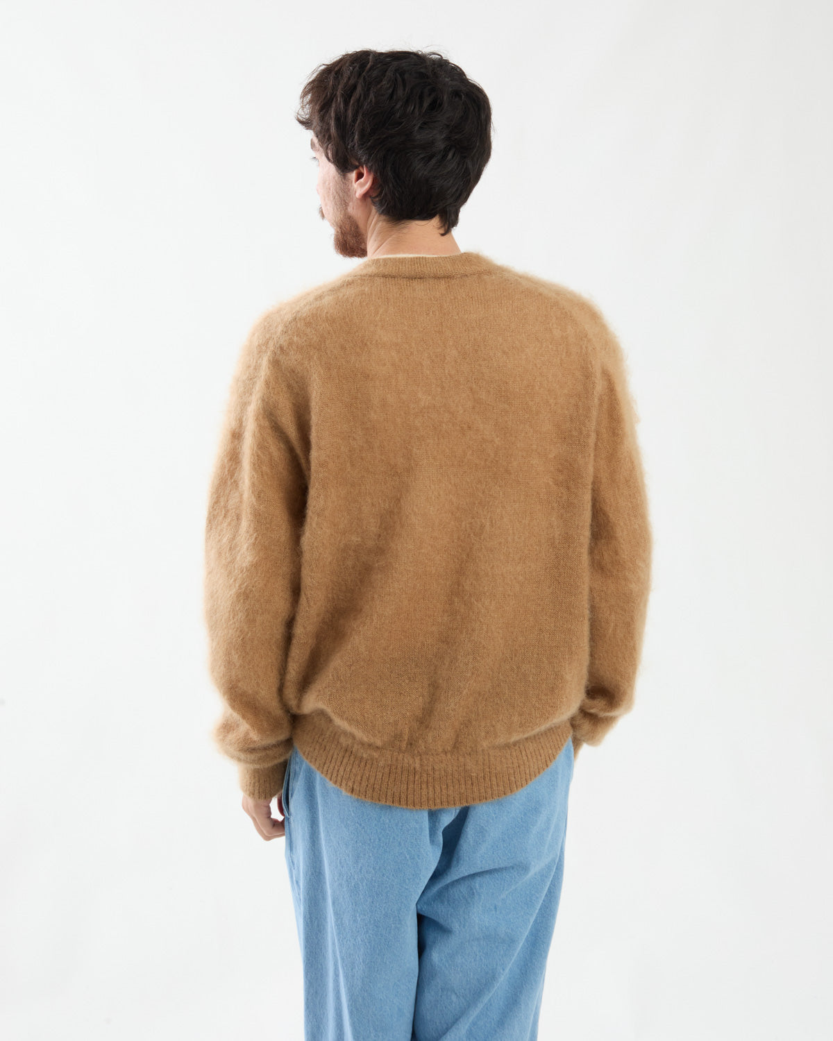 SILK KID MOHAIR V-NECK P/O