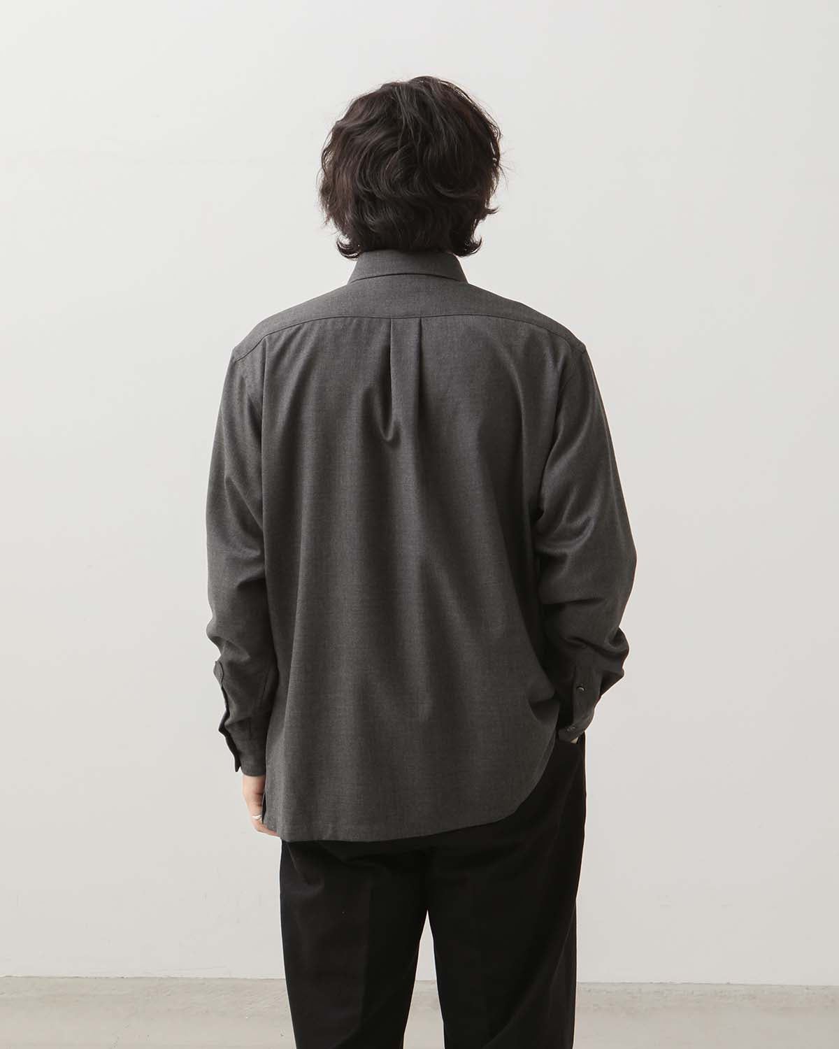 W POCKET WOOL SHIRT