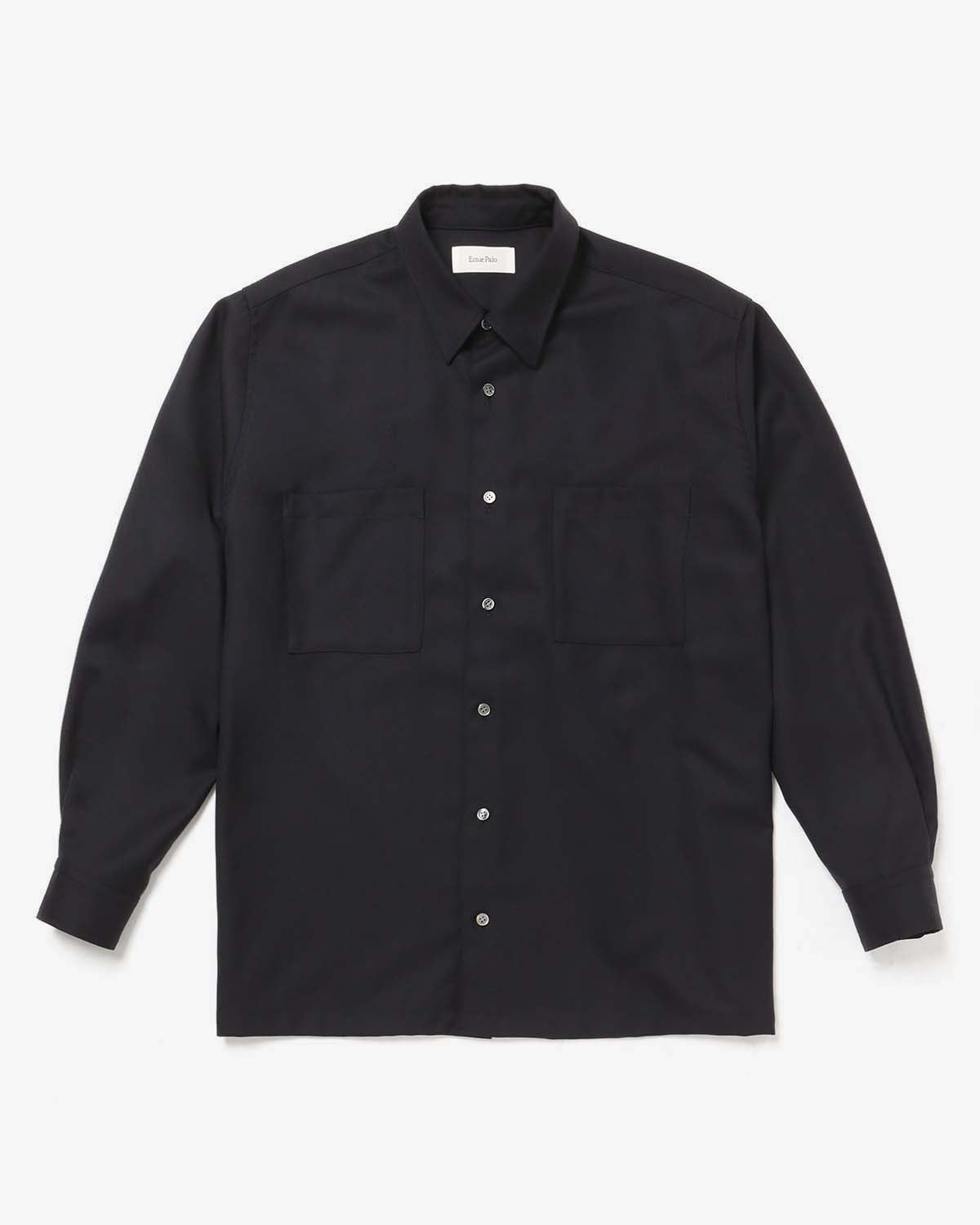 W POCKET WOOL SHIRT