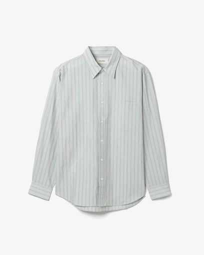 SILK COTTON STRIPE SHIRT