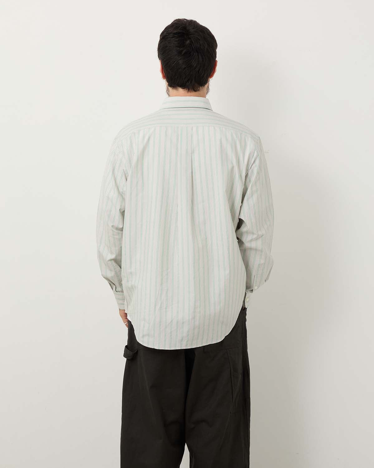SILK COTTON STRIPE SHIRT