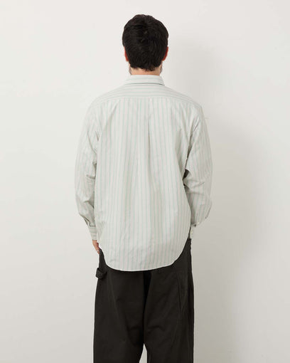 SILK COTTON STRIPE SHIRT